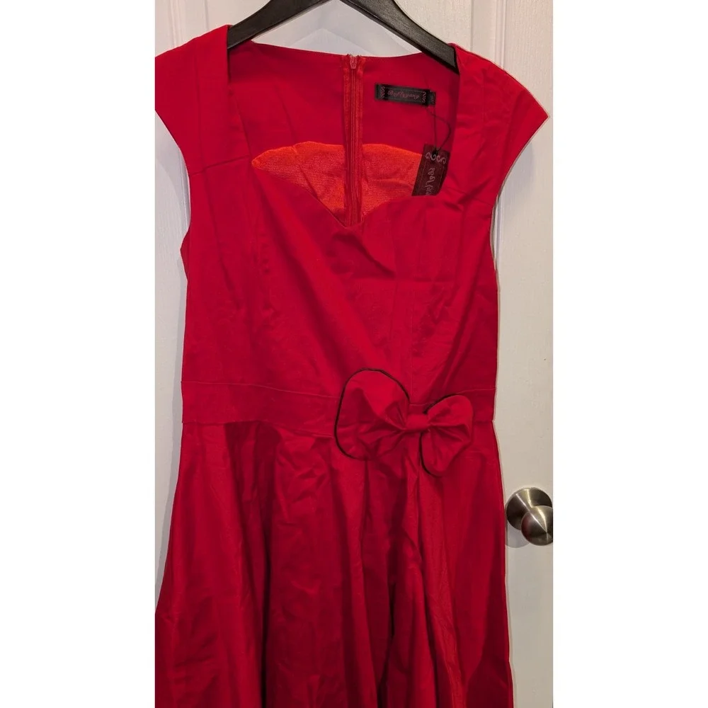 Women's Bo Fly‎ 60s Style Red Dress Size XXL - Picture 2 of 5